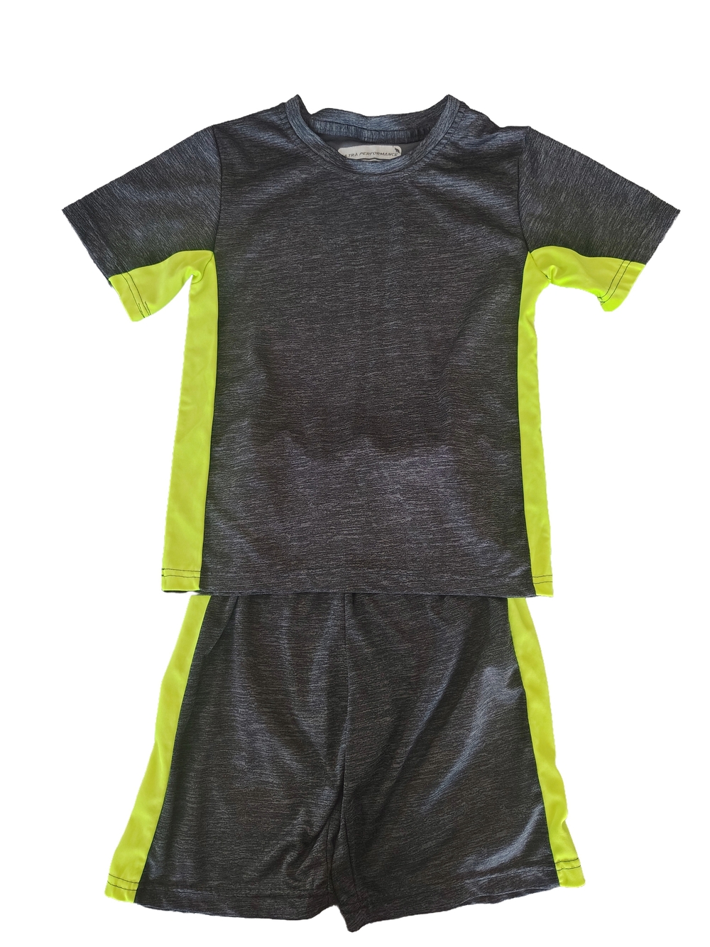 Ultra Performance Kids Gray & Neon Yellow Set - Size 8